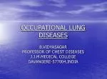 OCCUPATIONAL LUNG DISEASES - slide 1