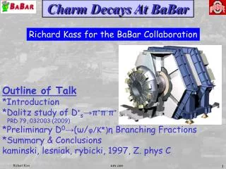 Charm Decays At BaBar