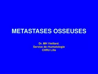metastases osseuses