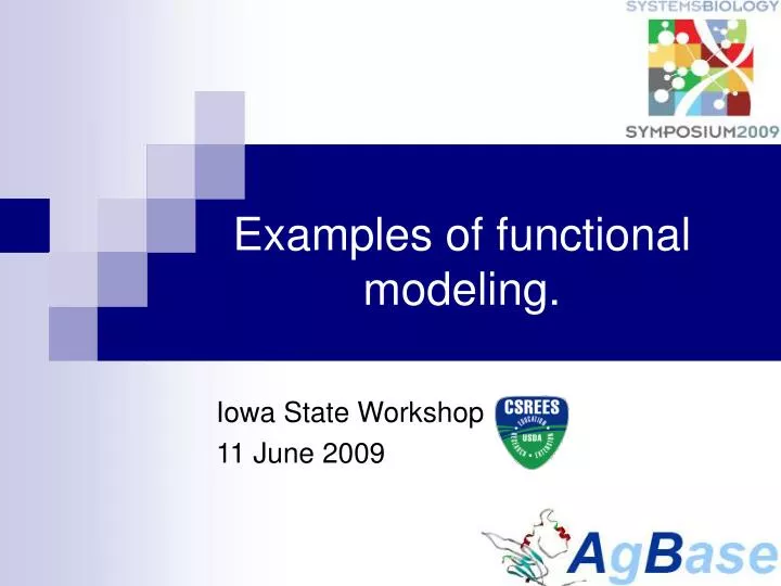 examples of functional modeling