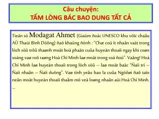 c u chuy n t m l ng b c bao dung t t c