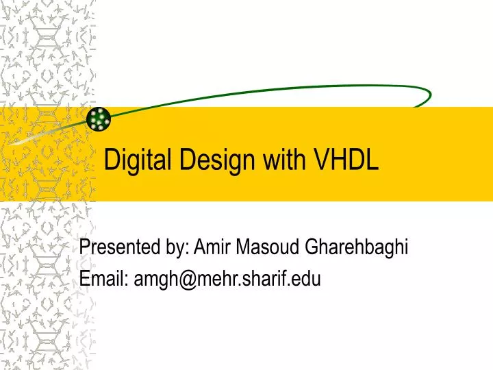 digital design with vhdl