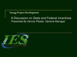 Energy Project Development