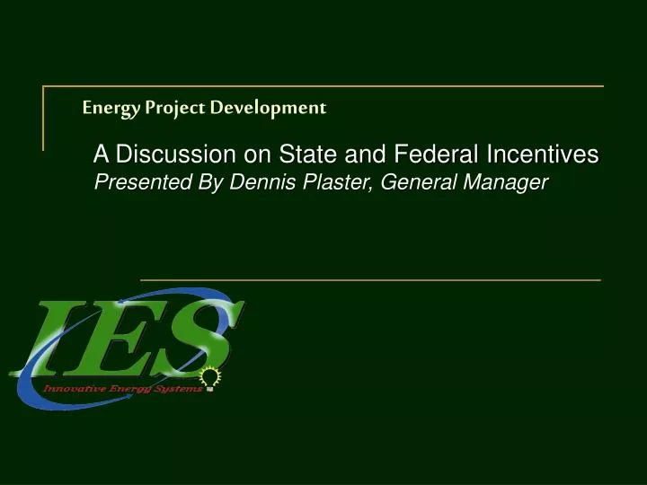 energy project development