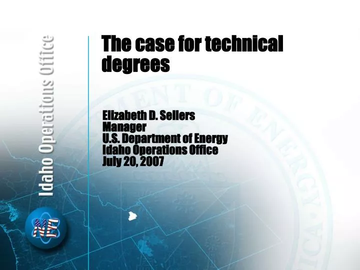 the case for technical degrees