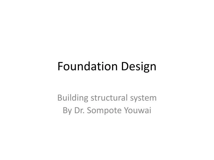 foundation design