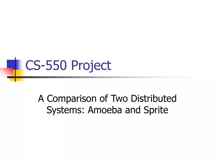 cs 550 project