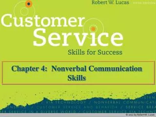 Chapter 4: Nonverbal Communication Skills
