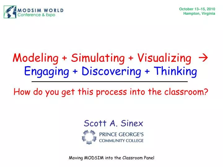 modeling simulating visualizing engaging discovering thinking