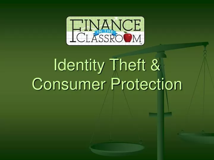 identity theft consumer protection