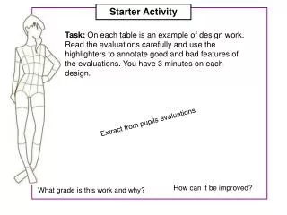 Extract from pupils evaluations