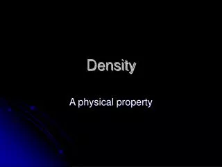 density
