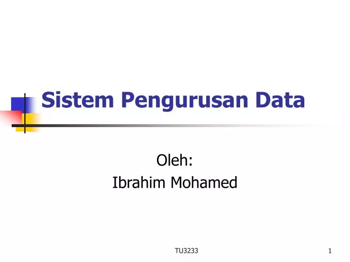 sistem pengurusan data