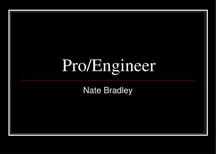 pro engineer