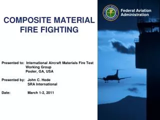 COMPOSITE MATERIAL FIRE FIGHTING