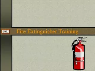 Fire Extinguisher Training