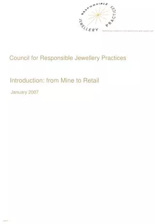 Council for Responsible Jewellery Practices