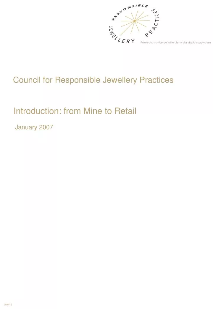 council for responsible jewellery practices