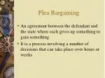 Plea Bargaining - slide 1