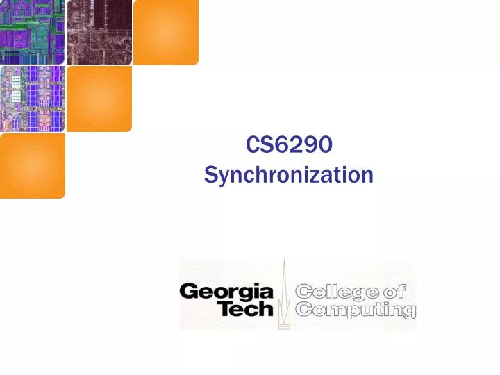 cs6290 synchronization
