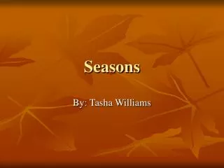 seasons