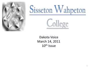 Dakota Voice March 14, 2011 10 th Issue