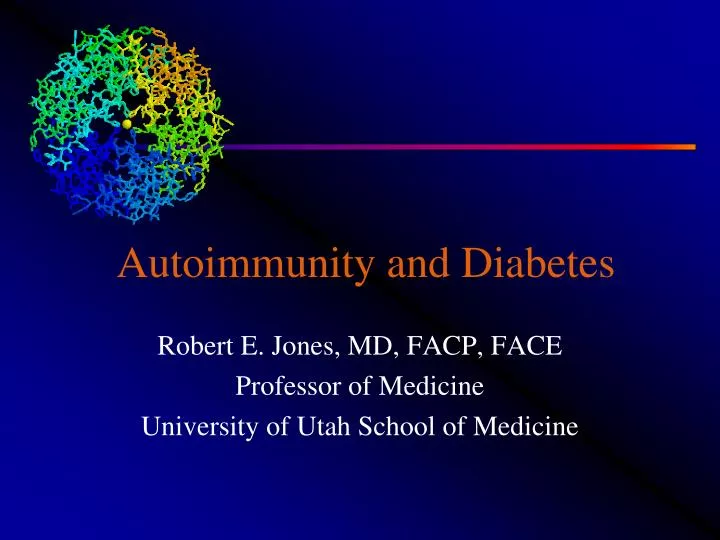 autoimmunity and diabetes