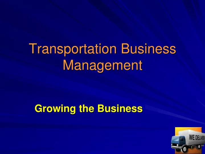 transportation business management
