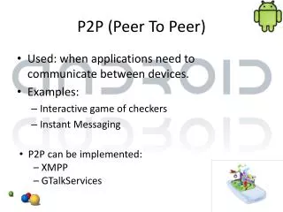 P2P (Peer To Peer)