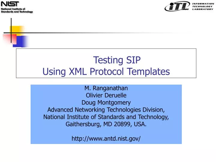 testing sip using xml protocol templates