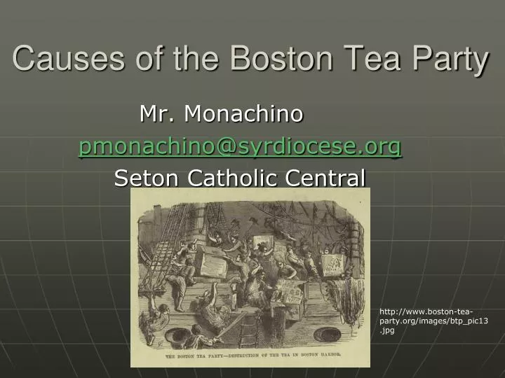 causes of the boston tea party