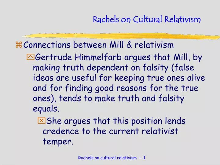 rachels on cultural relativism