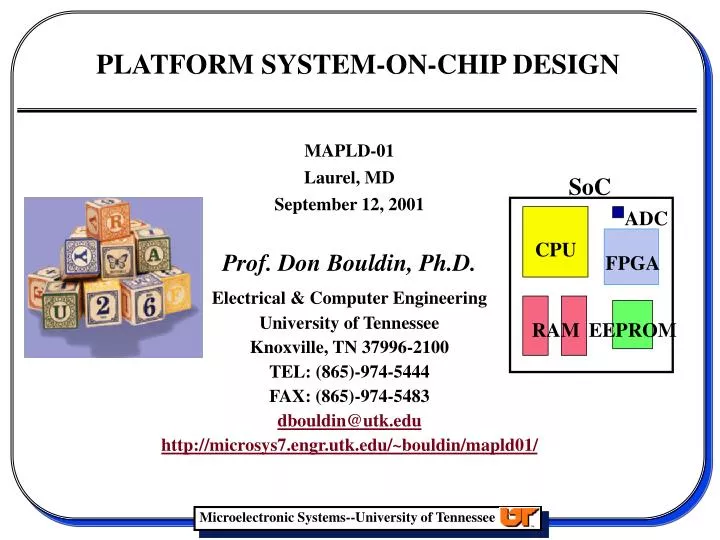 platform system on chip design