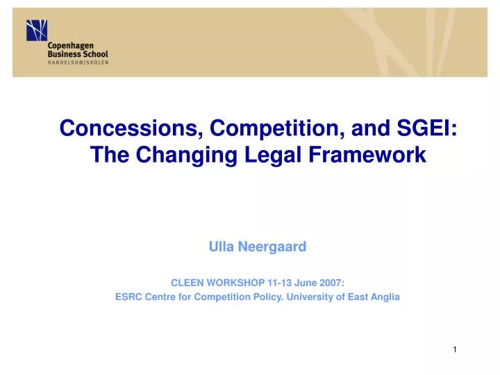 concessions competition and sgei the changing legal framework