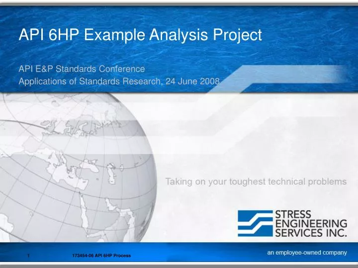 api 6hp example analysis project