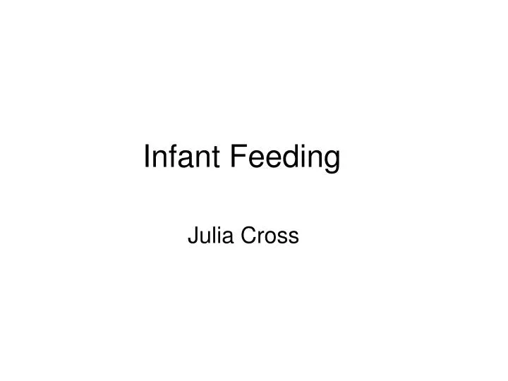 infant feeding