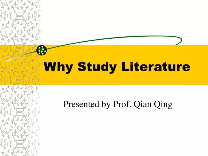 why study literature