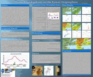 Ozone Investigations on the Lower Troposphere