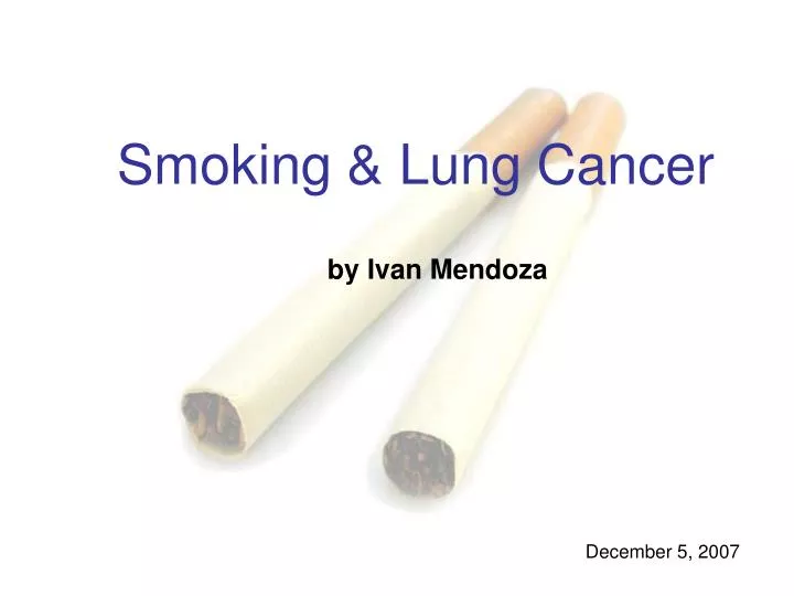 smoking lung cancer