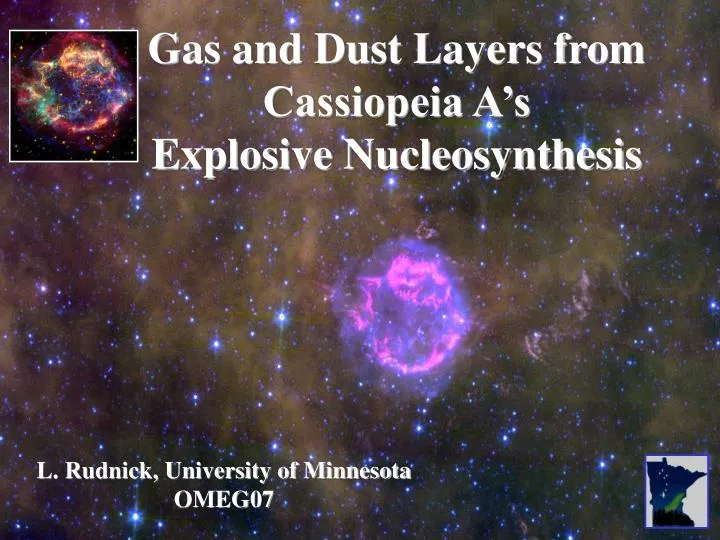 gas and dust layers from cassiopeia a s explosive nucleosynthesis