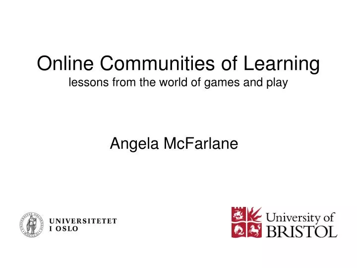 online communities of learning lessons from the world of games and play