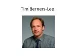 Tim Berners-Lee - slide 1