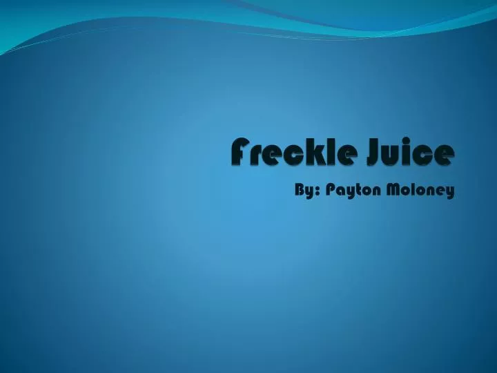 f reckle juice