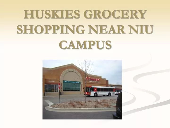 huskies grocery shopping near niu campus