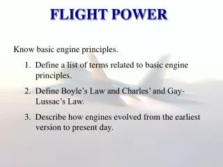 FLIGHT POWER