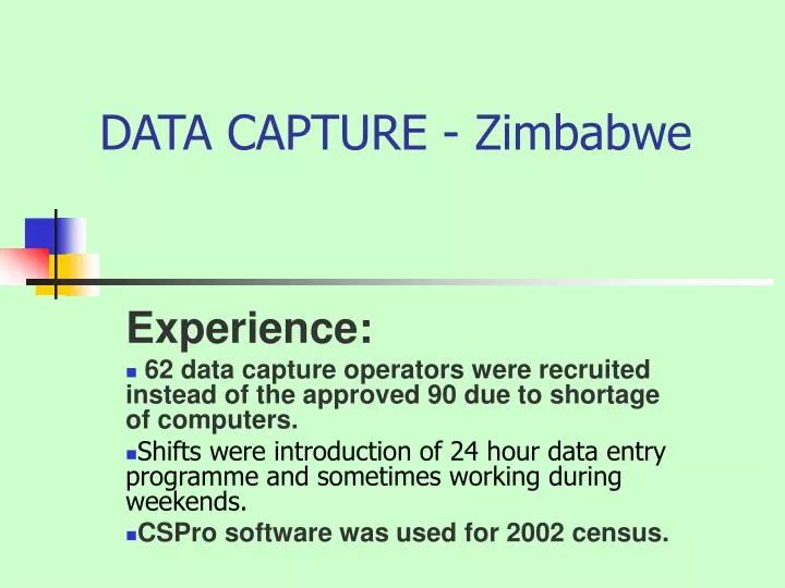 data capture zimbabwe