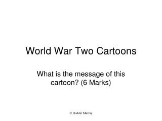 World War Two Cartoons