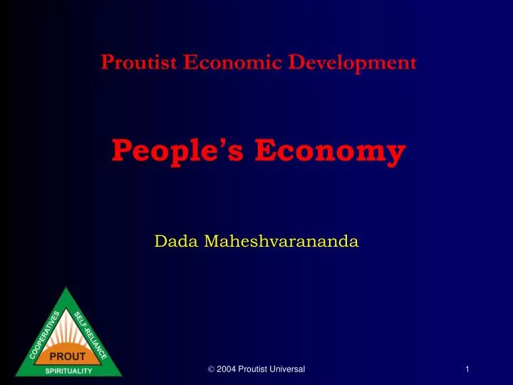 proutist economic development people s economy