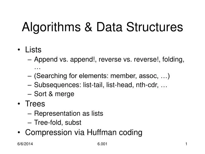 algorithms data structures