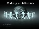 Making a Difference - slide 1